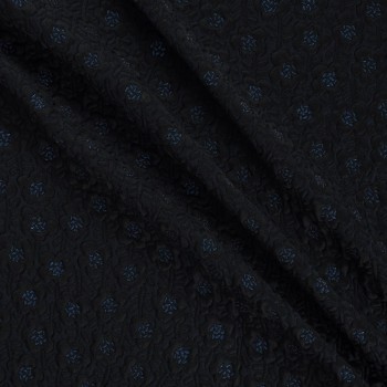 Navy black embossing jacquard
